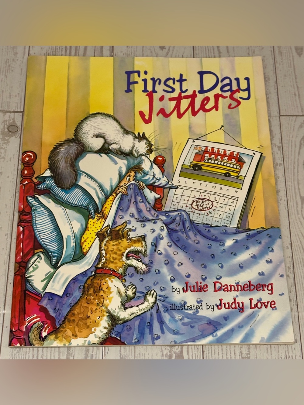 First Day Jitters Children's Picture Book -by Julie Danneberg (Paperback)